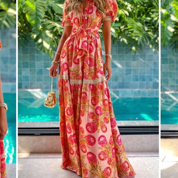 Brand New Rici Floral Maxi Dress - Picture 3 of 4